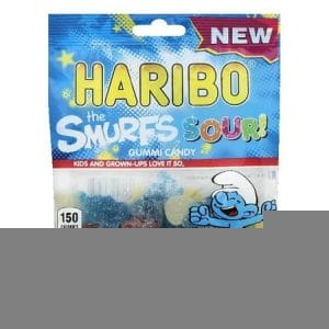 PEG HARIBO SOUR SMURFS NEW