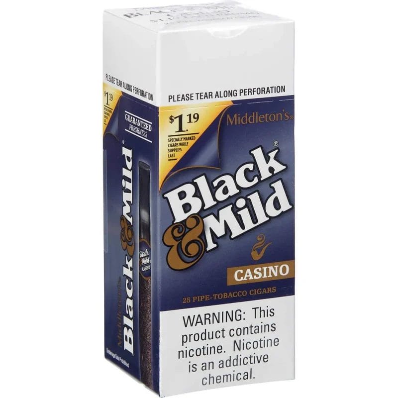 BLACK AND MILD CASINO PROMO 1.19C 25CT