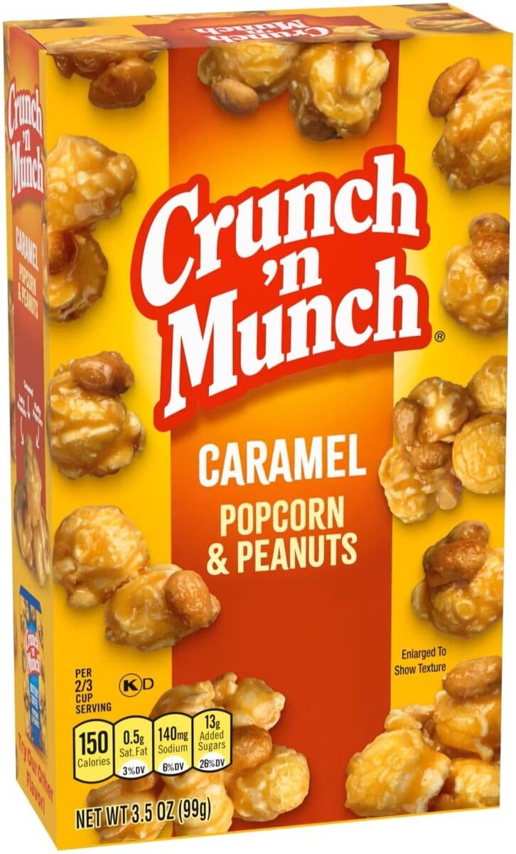 CRUNCH AND MUNCH CARAMEL RED  BOX