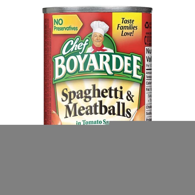 CHEF BOYARDEE SPAGHETTI MEATBALLS