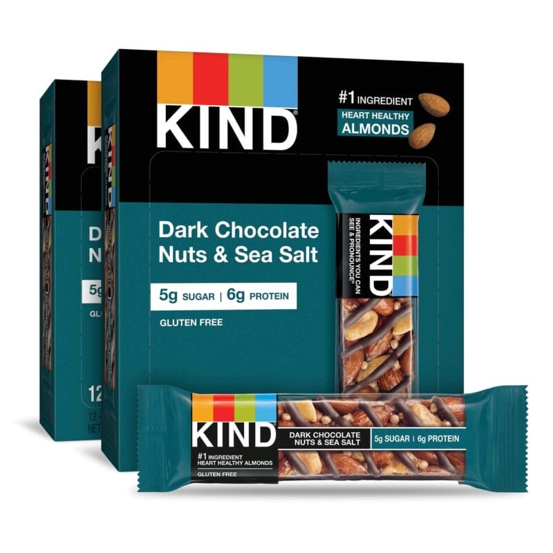 KIND BAR DARK CHOCOLATE NUTS AND SEA SALT