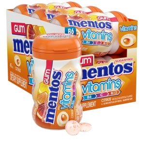 MENTOS GUM 6CT VITAMINS CITRUS NEW