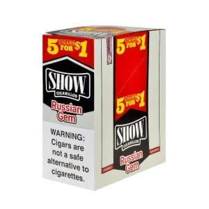 SHOW CIGARILLOS 5FOR1 RUSSIAN 15CT