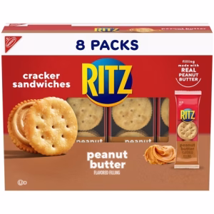 RITZ SANDWISH PEANUT BUTTER 8CT NEW