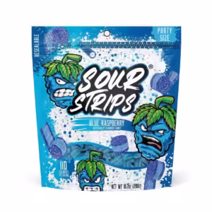 PEG SOUR STRIPS PARTY PACK BLUE RAS NEW 10.2OZ