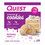 QUESTBAR FROSTED COOKIES BDAY CAKE 8CT
