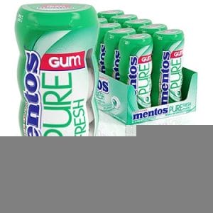 MENTOS GUM PURE SPEARMINT 10CT