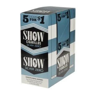 SHOW CIGARILLOS 5FOR1 SILVER 15CT