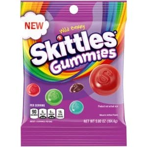 PEG SKITTLES GUMMIES WILDBERRY 5.8OZ