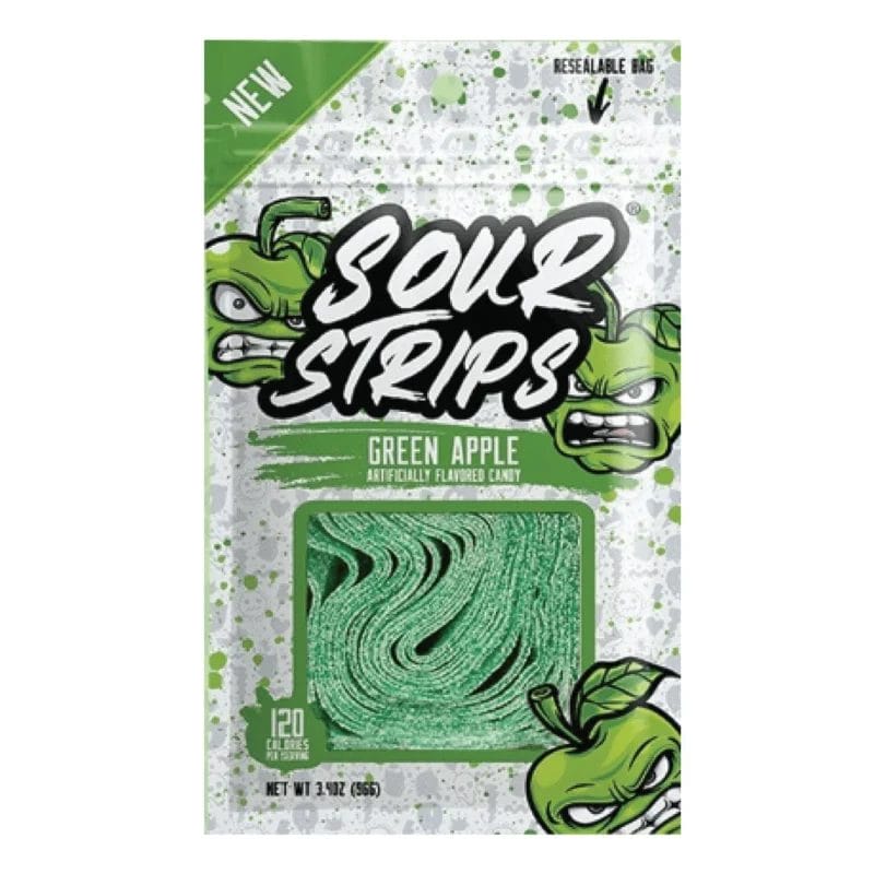 PEG SOUR STRIPS GREEN APPLE