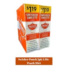 SWISHER PEACH 1.19 2PK  30CT
