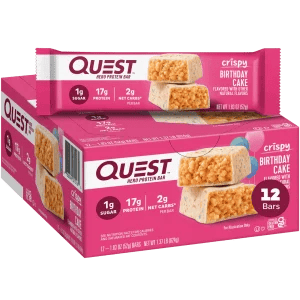 QUESTBAR CRISPY BIRTHDAY CAKE