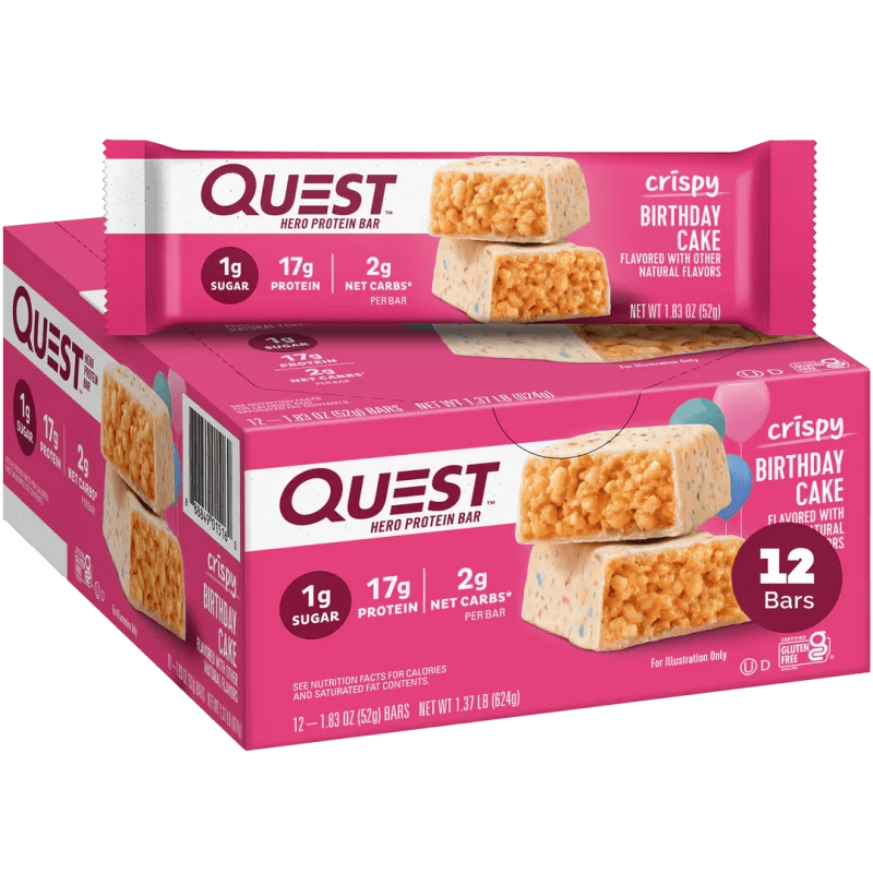 QUESTBAR CRISPY BIRTHDAY CAKE