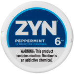 ZYN NIC POUCHES 6MG PEPPERMINT