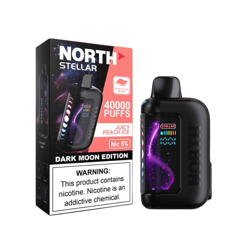 NORTH STELLAR 40K PUFFS JUICY PEACH ICE 5CT
