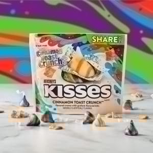 PEG HERSHEY KISSES CINAMON TOAST CRUNCH 9OZ